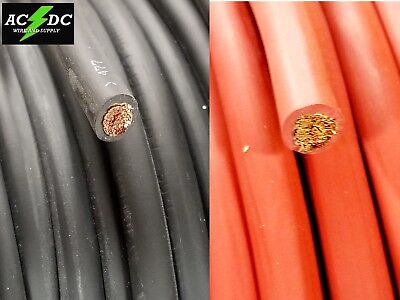 1 Gauge AWG Welding Lead & Car Battery Cable Copper Wire MADE IN USA Solar