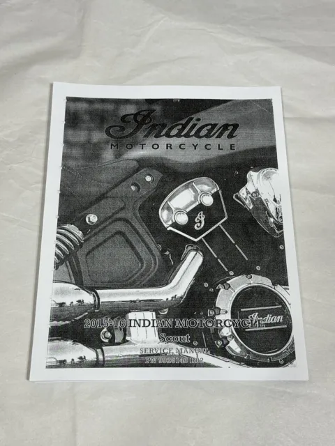 3 Hole Punch Official Factory Service Shop Repair Manual 2015 2016 Indian Scout