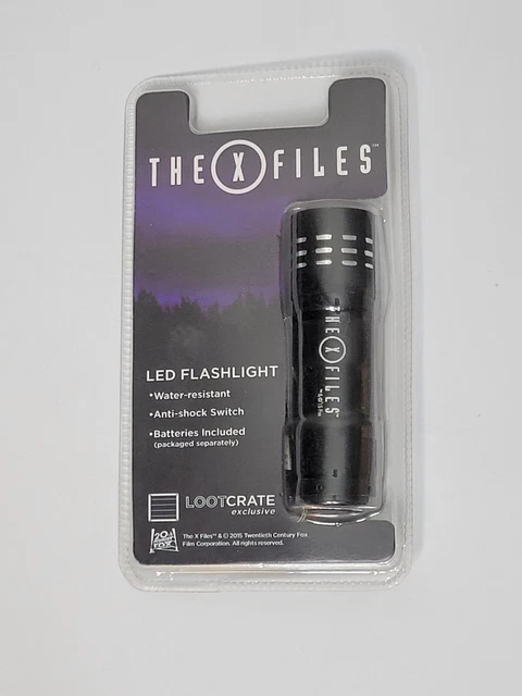 XFiles Small LED Flashlight The X-Files Water Resistant Loot Crate Mini
