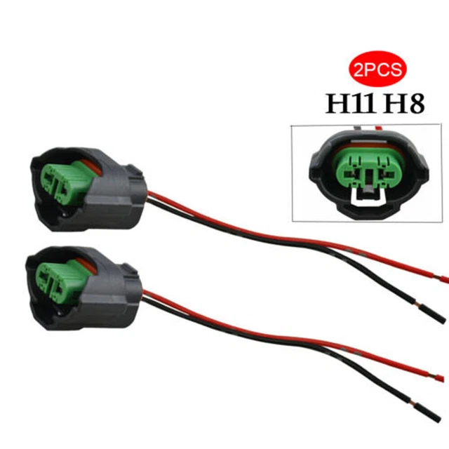 Douilles Câblées H8/H11 - Adaptateurs Femelles Prêts à Souder Pour Phares Antibrouillards Ou Feux LED