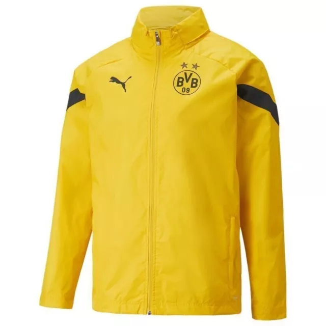 Puma BVB Borussia Dortmund Regenjacke Allwetterjacke Jacke gelb Gr. 176