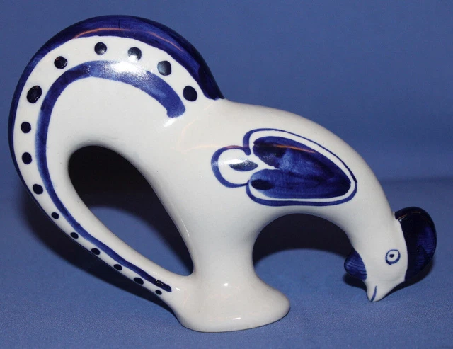 Salerons Zoomorphe Porcelaine Russe Coq sel et poivre URSS USSR