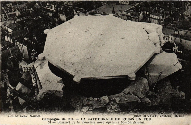 CPA Militaire, Sommet de la Tourelle nord apres le bombardement (278127)