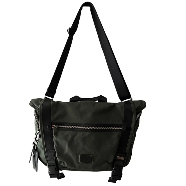 Tumi Alpha Bravo Benning Messenger Bag Designer Quality Preppy Office Work EUC