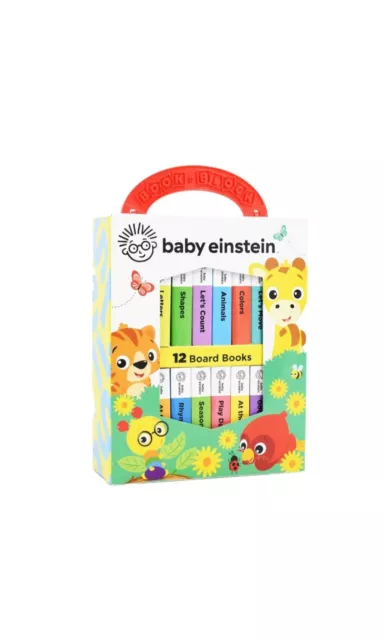 BABY EINSTEIN MY First Library 12 Board Books by PI Kids Ages 0