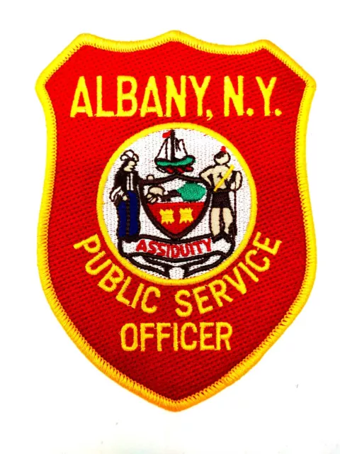 Albany NY Public Service Officer Assiduity  Iron on Patch Unifrom Shoulder Badge