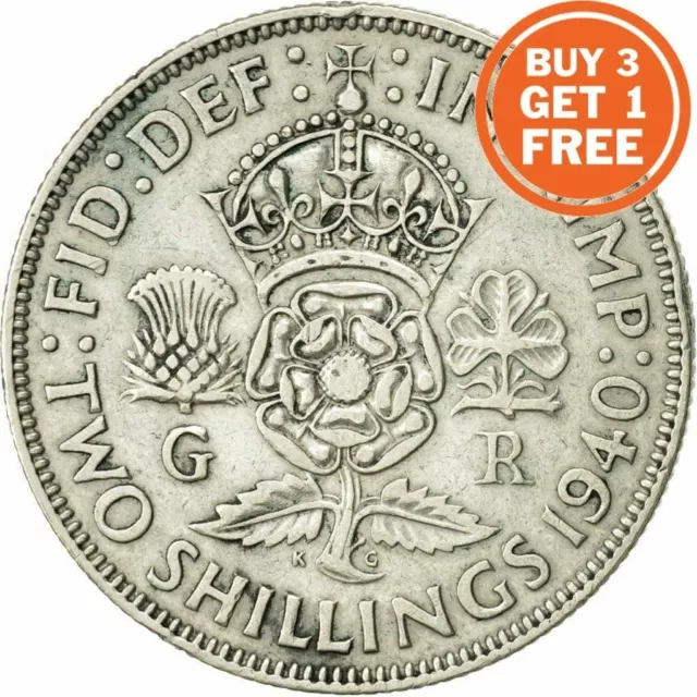 Silver Florin / Two Shilling George Vi Coin Choice Of Year 1937 To 1951