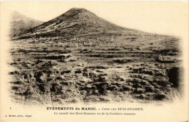 CPA AK Geiser 4 evenements du Maroc Le massif des Beni-Snassen MAROC (757898)