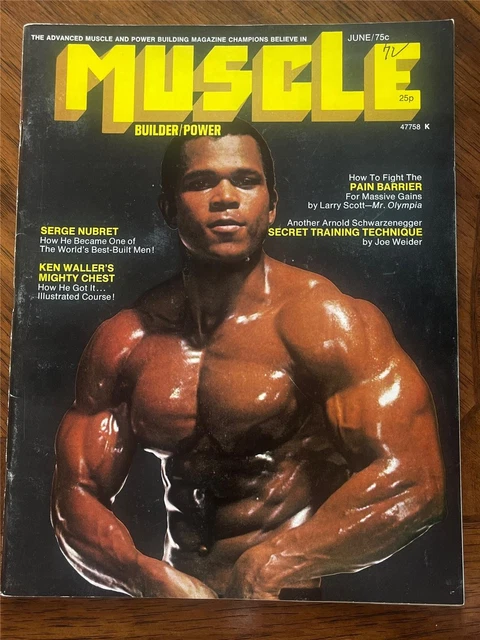 MUSCLE BUILDER BODYBUILDING magazine SERGE NUBRET/Arnold Schwarzenegger ...