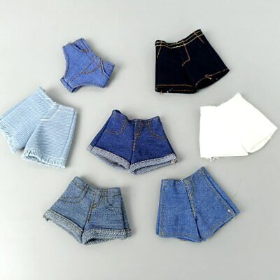 Fashion Denim Jeans Bottoms Shorts For 11.5" Doll Clothes Outfits Short Pants