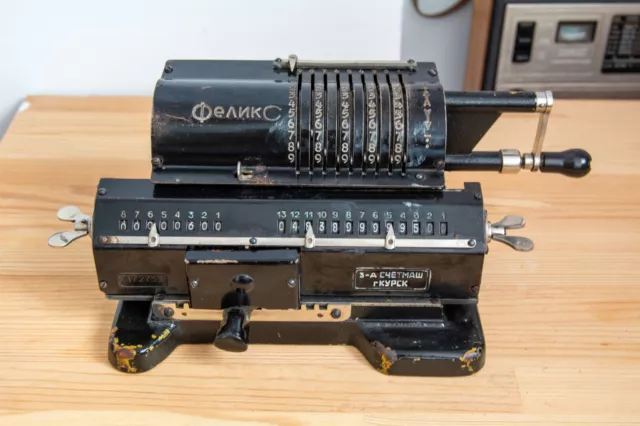 FELIX ADDING MACHINE Arithmometer Soviet Odhner Vintage Mechanical ...