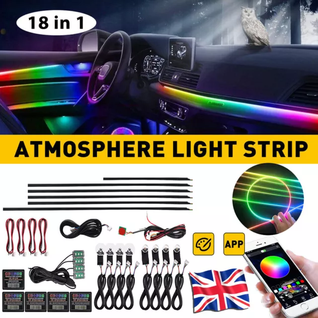 18 IN 1 Full LED Wireless Kit Bead Symphony Dream Car Interior Ambient  Lighting £89.99 - PicClick UK