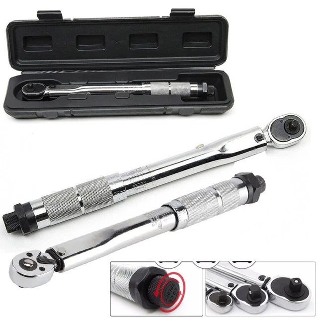 Drehmomentschlüssel 1/4" Zoll Antrieb 5 bis 25 NM Drehmoment Schlüssel Werkzeug 2