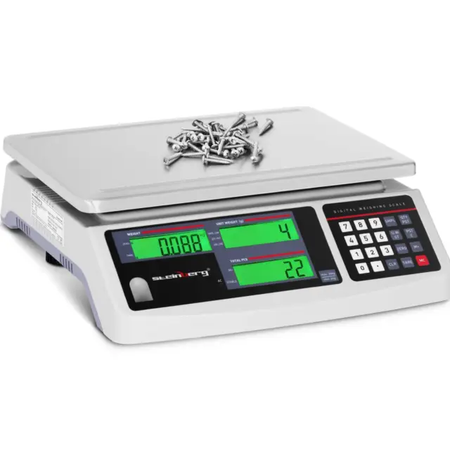 Balance Compteuse Précision Électronique Professionnelle 3 Écrans LCD ≤30kg ±1g