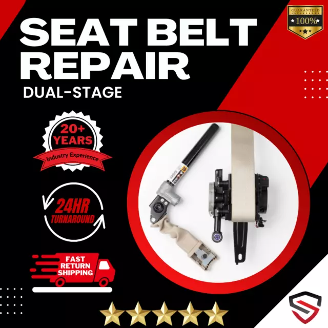 Seat Belt Repair Service Dual Stage - For All Makes & Models - ⭐⭐⭐⭐⭐ 24Hrs!