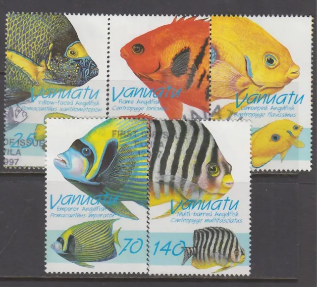 Vanuatu - Angelfish Issue (Set Used) 1997 (CV $10)