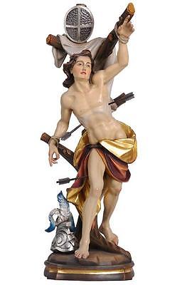 Saint Sebastian Holy Statue, Sculpture Wood 23 5/8in