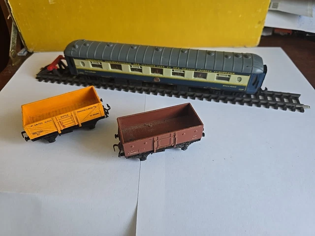 JOUEF LOT 5 wagons+boites 1950-1960 train électrique HO jouet ancien
