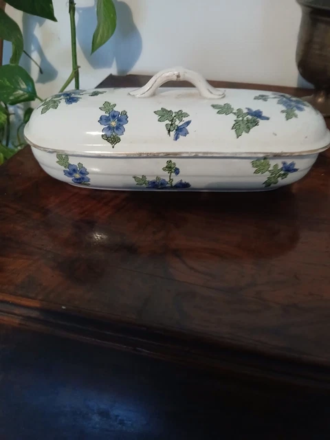Ancienne Bonbonnière En Porcelaine L.F – Scène De Calèche, Dorures, XXème