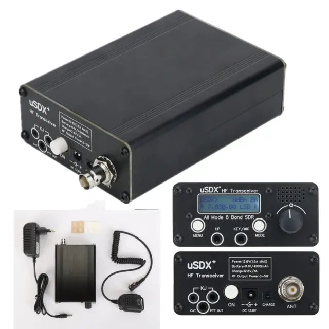 USDX USDR HF QRP SDR Transceiver SSB/CW 8-Band 5W DSP Handheld Mic Amateurfunk