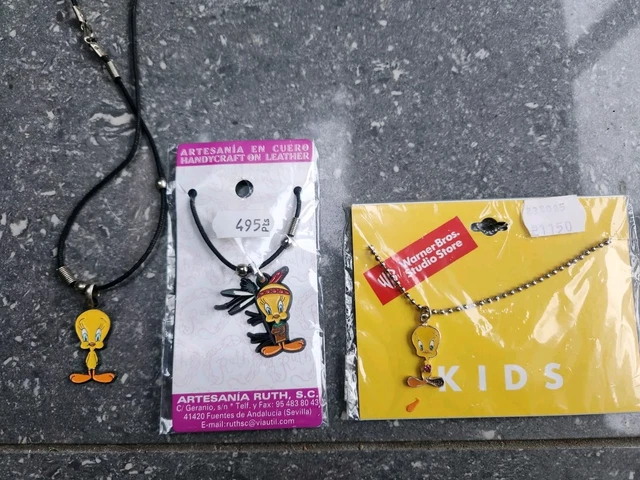 Vintage Looney Tunes Metal Coated Slap Bracelet Charm - Warner Bros Artwork