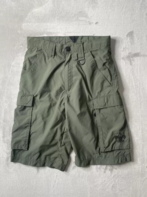 Boy Scouts Of America Uniform Shorts Size XS Olive Green Cargo Pockets Mens Vtg