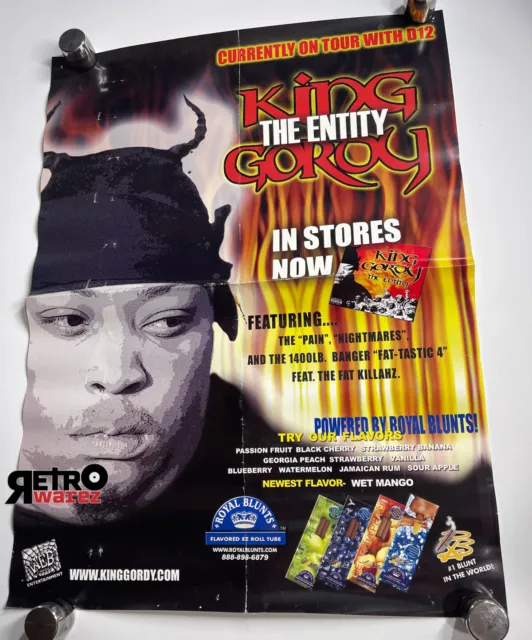 King Gordy - Royal Blunts Promo Poster 18x24” The Entity D12 Eminem Detroit