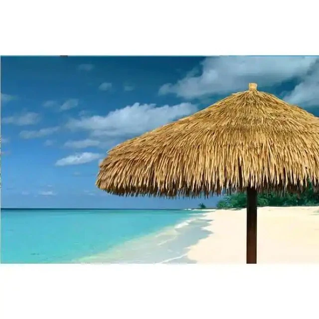 Mexican Palm Thatch Tiki Umbrella Cover 12' 12-Ft D 