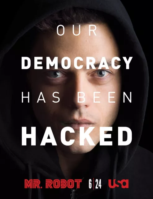 Mr. Robot Season 1 Rami Malek Tv Art Wall Indoor Room Outdoor - POSTER  20x30