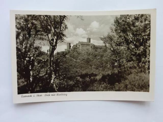 Alte Postkarte Ansichtskarte AK Eisenach in Thüringen Blick zur Wartburg