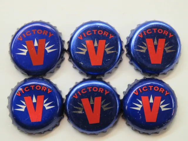 6 Beer Bottle Crown Caps ~ VICTORY Brewing Co ~ Downingtown, PENNSYLVANIA