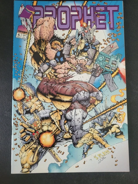 PROPHET Vol 1 #6 (1994) IMAGE COMICS ROB LIEFELD & STEPHEN PLATT! SPLATT ART!