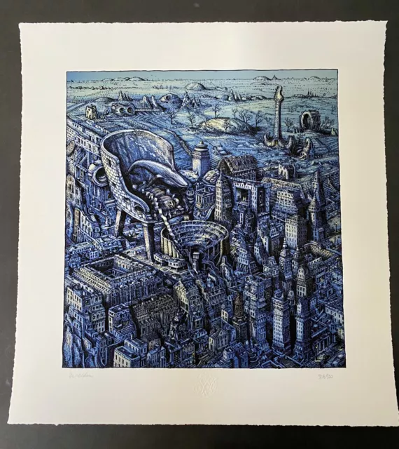 David Welker The City Was The Song Giclee Print Signed Phish MSG Print Poster