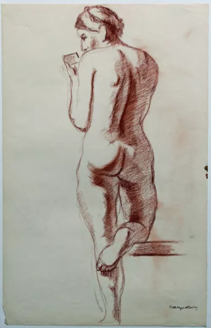 Bertrand Mogniat-Duclos (1907-1987) Dessin au crayon 44 x 28 cm signé