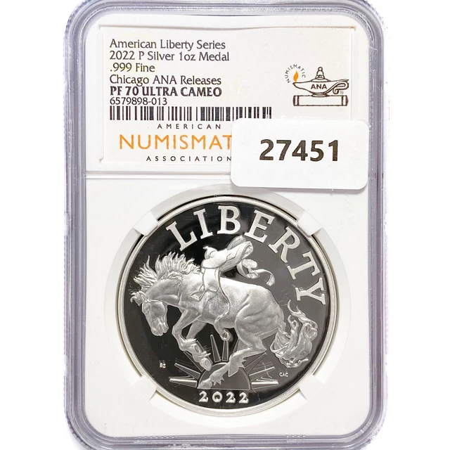 2022-P Liberty Silver Medal Coin PCGS PR70 UC