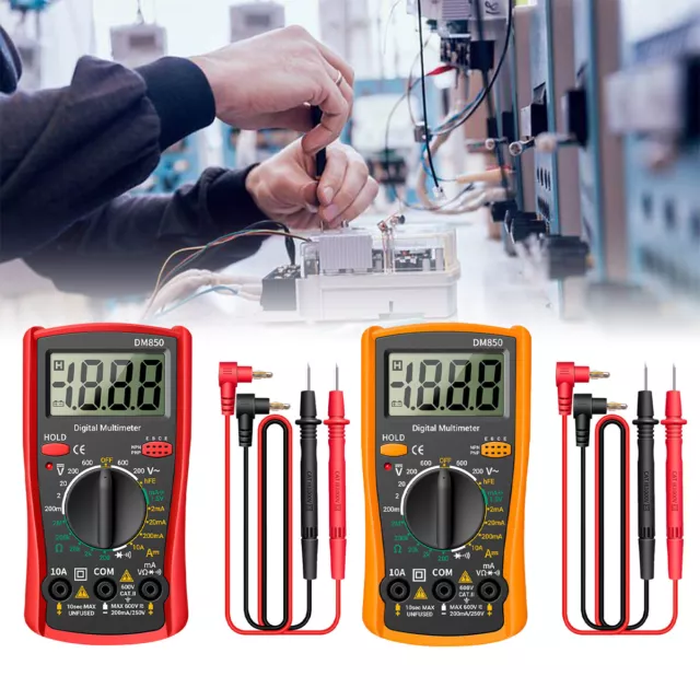 Professional Digital Multimeter Voltmeter Ohmmeter Ammeter Multi Tester Meter