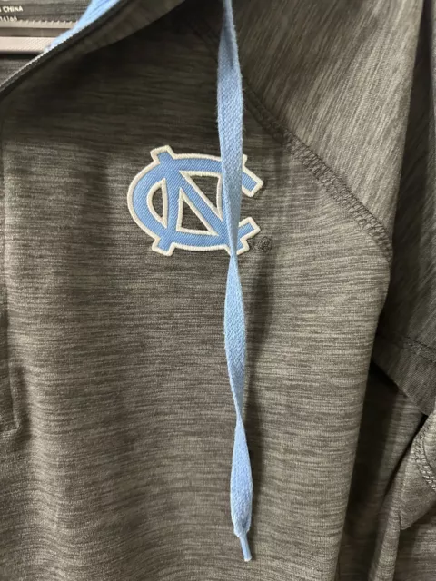 UNC North Carolina Tarheels Colosseum Long Sleeve Hoodie 1/4 zip Womens Size XL