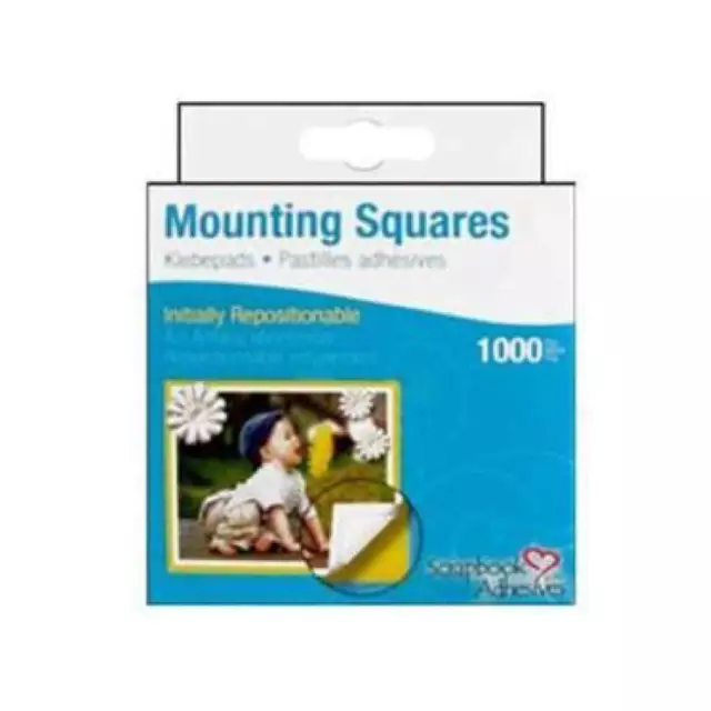 Scrapbook Adhesives Mounting Squares - Repositionable (1000Pc)