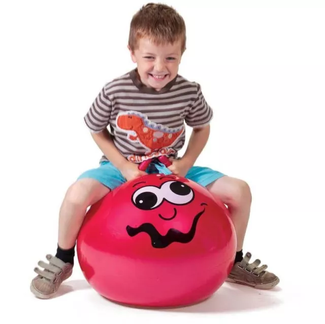 🇬🇧Tobar Junior Activity Space Hopper Red 45Cm - Inflatable Bouncy Sit On Toy