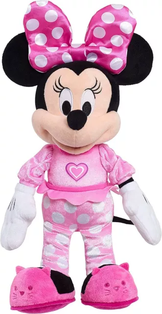 Just Play Disney Minnie Mouse Happy Helpers Singing Plush Toy- Bow lights up