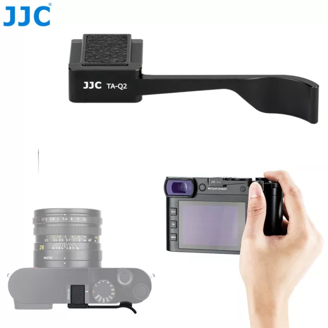 JJC Metal Thumbs Up Grip Bracket Hand Holder Hot Shoe Cover for Leica Q2 Camera