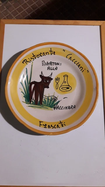 食器 Buon Ricordo Ristorante Cacciani Roma Piatto del buon ricordo - Ristorante CACCIANI - FRASCATI | eBay