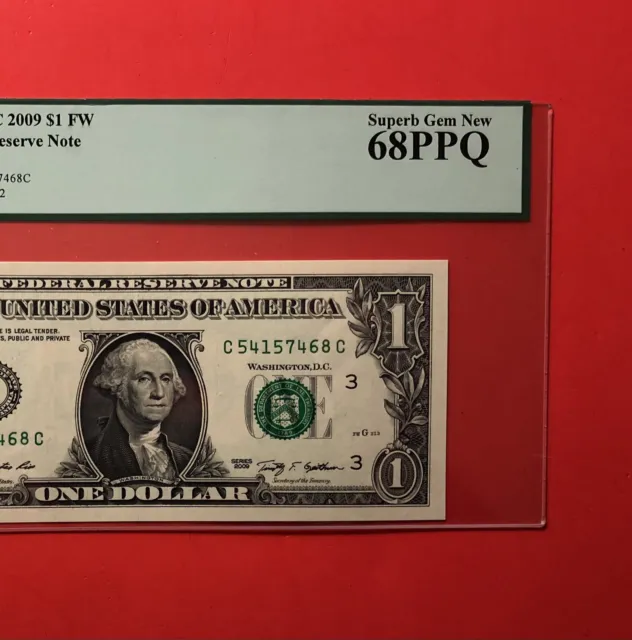 2009-Frn $1 Note( Philadelphia )Graded By Pmg Superb Gem New 68 Epq…..Deal