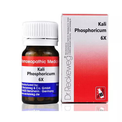 Dr Reckeweg Kali Phosphoricum 6X Stress & Anxiety Enhances Physical Stamina 20 g