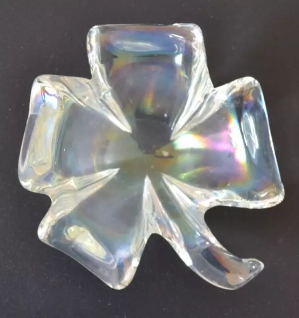 60's 70's Murano Iridescent Satin Glass Empty Pocket