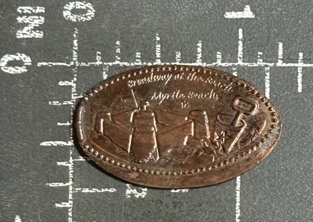 Broadway At The Myrtle Beach South Carolina SC Elongated Pressed Smashed Penny