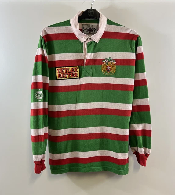 Chemise Vintage Leicester Tigers Rugby Cotton Traders Taille S - Occasion Avec Taches