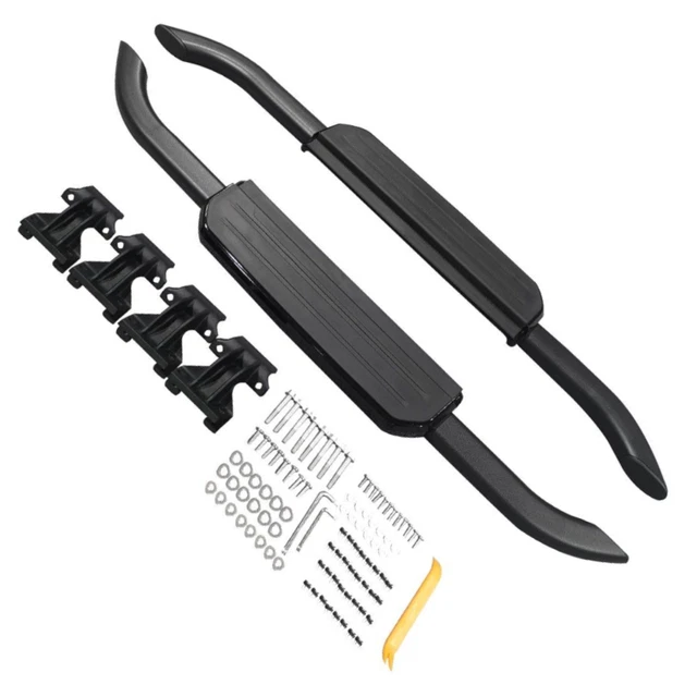 SIDE STEPS RUNNING BOARDS BLACK &SILVER FOR LAND ROVER DEFENDER 110 L316 OEM FIT U2013 Fastlane Styling