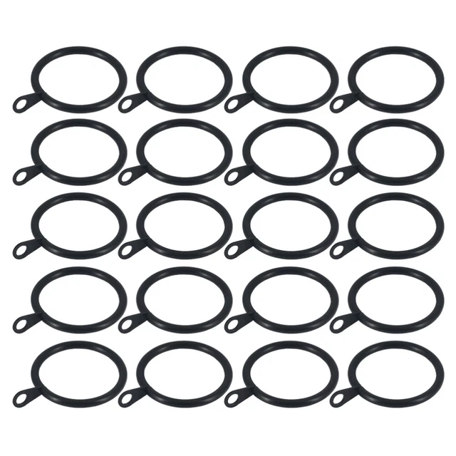 30 PIEZAS Anillos Colgantes de Cortina con Oreja Resistente Cortina de Ventana de Hierro
