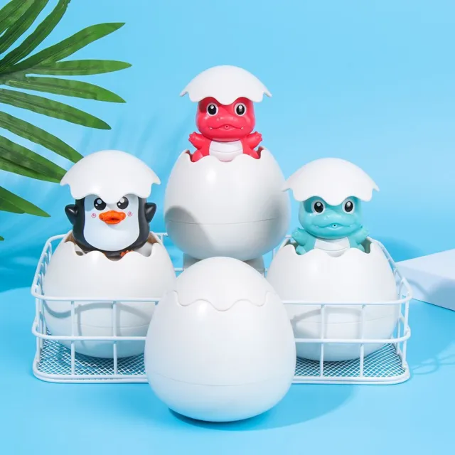 Shower Spray Water Baby Bathing Toys Dinosaur Egg Cartoon Animal Duck Penguin